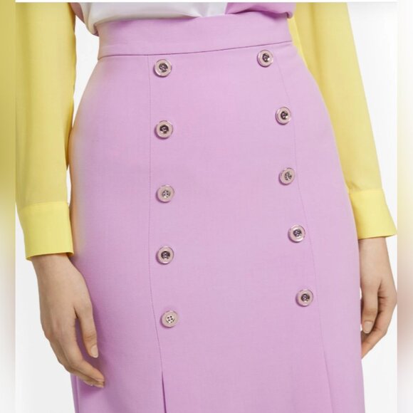 New York & Company Button-Front Pencil Skirt – Sleek, Polished - Picture 2 of 5